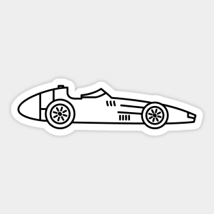 World Champ Car 1957 Maserati 250 F Fangio Sticker